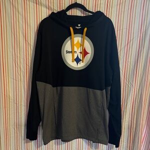 Fanatics Black and Gray Steelers Hoodie